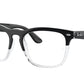 Ray-Ban Optical STEVE RX4487VF Square Eyeglasses  8193-BLACK ON TRANSPARENT 54-18-145 - Color Map black