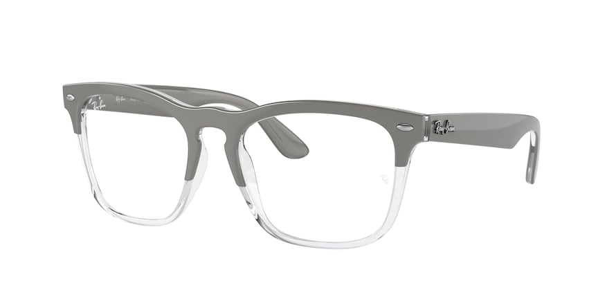 Ray-Ban Optical STEVE RX4487VF Square Eyeglasses  8197-GREY ON TRANSPARENT 54-18-145 - Color Map grey