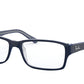 Ray-Ban Optical RX5169 Rectangle Eyeglasses  5815-BLUE ON TRANSPARENT GREY 54-16-140 - Color Map blue