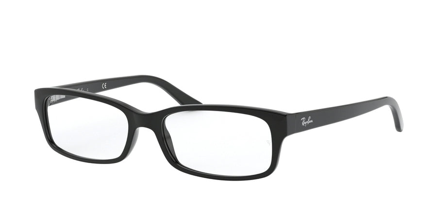 Ray-Ban Optical RX5187 Rectangle Eyeglasses  2000-BLACK 52-16-140 - Color Map black