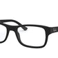 Ray-Ban Optical RX5268 Square Eyeglasses  5119-MATTE BLACK 55-18-145 - Color Map black