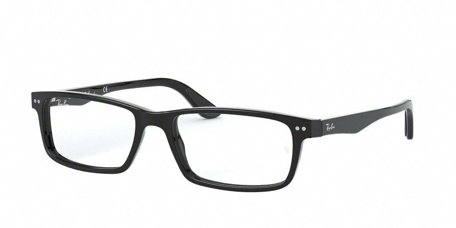 Ray-Ban Optical RX5277 Rectangle Eyeglasses  2000-BLACK 54-17-140 - Color Map black