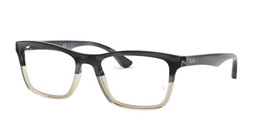 Ray-Ban Optical RX5279 Square Eyeglasses  5540-GREY HORN GRADIENT GREY 55-18-145 - Color Map grey