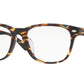 Ray-Ban Optical RX5359F Square Eyeglasses  5711-SPOTTED BLUE/ BROWN/YELLOW 55-18-145 - Color Map grey