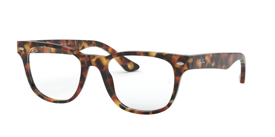 Ray-Ban Optical RX5359F Square Eyeglasses  5712-HAVANA BROWN/GREY 55-18-145 - Color Map grey