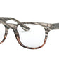 Ray-Ban Optical RX5359F Square Eyeglasses  5837-GREY GRADIENT BROWN 55-18-145 - Color Map grey