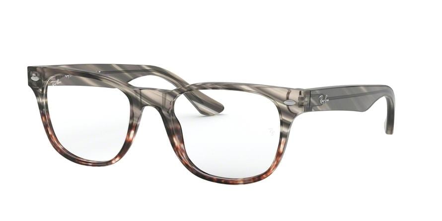 Ray-Ban Optical RX5359F Square Eyeglasses  5837-GREY GRADIENT BROWN 55-18-145 - Color Map grey