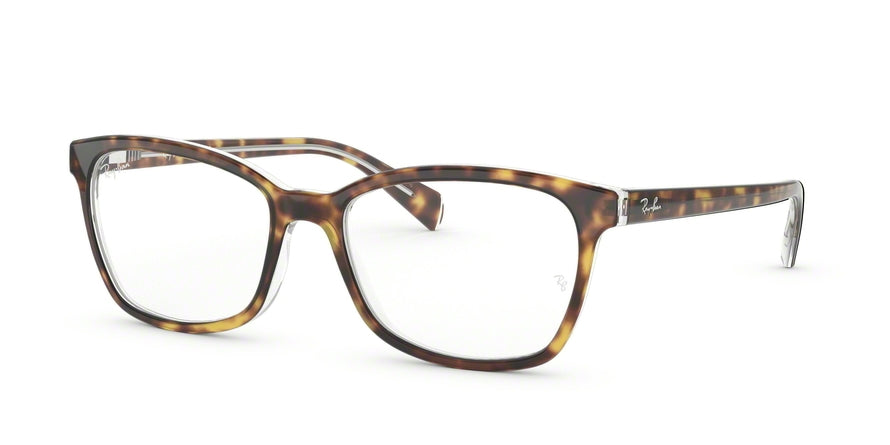 Ray-Ban Optical RX5362 Butterfly Eyeglasses  5082-HAVANA ON TRANSPARENT 54-17-140 - Color Map havana