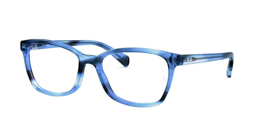 Ray-Ban Optical RX5362 Butterfly Eyeglasses  8067-STRIPED LIGHT BLUE 54-17-140 - Color Map havana