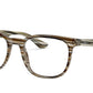 Ray-Ban Optical RX5369 Square Eyeglasses  5751-STRIPED BROWN GREY 50-18-145 - Color Map multi