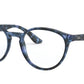 Ray-Ban Optical RX5380F Phantos Eyeglasses  5946-HAVANA OPAL BLUE 52-19-145 - Color Map blue