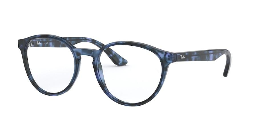 Ray-Ban Optical RX5380F Phantos Eyeglasses  5946-HAVANA OPAL BLUE 52-19-145 - Color Map blue