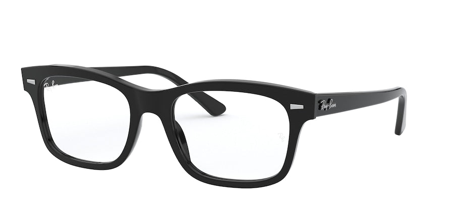 Ray-Ban Optical MR BURBANK RX5383 Rectangle Eyeglasses  2000-BLACK 54-19-150 - Color Map black
