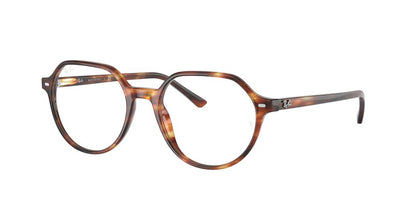 Ray-Ban Optical THALIA RX5395 Square Eyeglasses  2144-STRIPED HAVANA 51-18-145 - Color Map havana