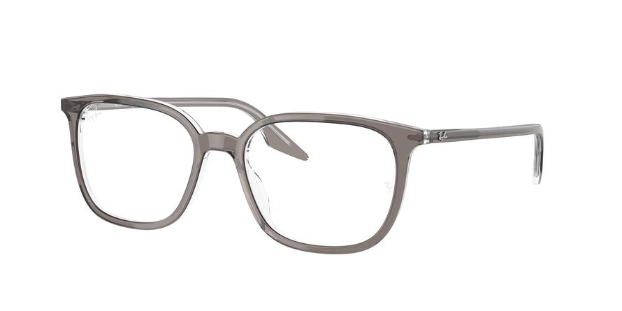 Ray-Ban Optical RX5406F Square Eyeglasses  8111-GREY ON TRANSPARENT 54-18-150 - Color Map grey