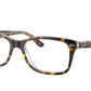 Ray-Ban Optical RX5428F Square Eyeglasses  5082-HAVANA ON TRANSPARENT 55-17-145 - Color Map havana