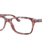Ray-Ban Optical RX5428F Square Eyeglasses  8175-RED & PURPLE HAVANA 55-17-145 - Color Map havana