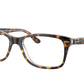 Ray-Ban Optical RX5428 Square Eyeglasses  5082-HAVANA ON TRANSPARENT 55-17-145 - Color Map havana