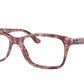 Ray-Ban Optical RX5428 Square Eyeglasses  8175-RED & PURPLE HAVANA 55-17-145 - Color Map havana