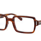Ray-Ban Optical BENJI RX5473 Rectangle Eyeglasses  2144-STRIPED HAVANA 50-20-145 - Color Map havana