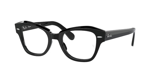 Ray-Ban Optical STATE STREET RX5486 Irregular Eyeglasses  2000-BLACK 48-20-145 - Color Map black