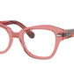 Ray-Ban Optical STATE STREET RX5486 Irregular Eyeglasses  8177-TRANSPARENT PINK 48-20-145 - Color Map pink