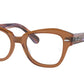 Ray-Ban Optical STATE STREET RX5486 Irregular Eyeglasses  8179-TRANSPARENT BROWN 48-20-145 - Color Map brown