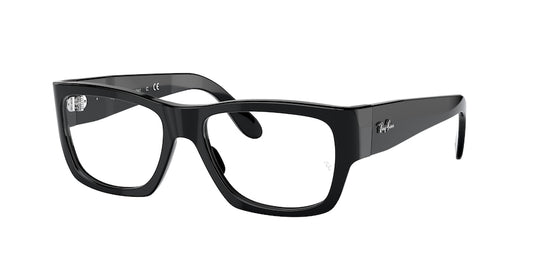 Ray-Ban Optical NOMAD WAYFARER RX5487 Square Eyeglasses  2000-BLACK 54-17-140 - Color Map black