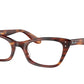 Ray-Ban Optical LADY BURBANK RX5499 Cat Eye Eyeglasses  2144-STRIPED HAVANA 49-20-140 - Color Map havana