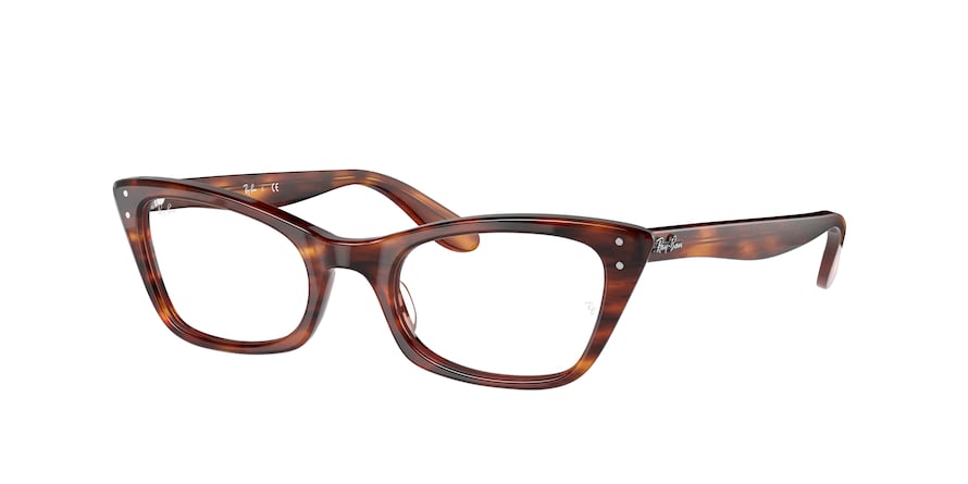 Ray-Ban Optical LADY BURBANK RX5499 Cat Eye Eyeglasses  2144-STRIPED HAVANA 49-20-140 - Color Map havana