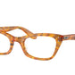 Ray-Ban Optical LADY BURBANK RX5499 Cat Eye Eyeglasses  8144-AMBER TORTOISE 51-20-140 - Color Map havana