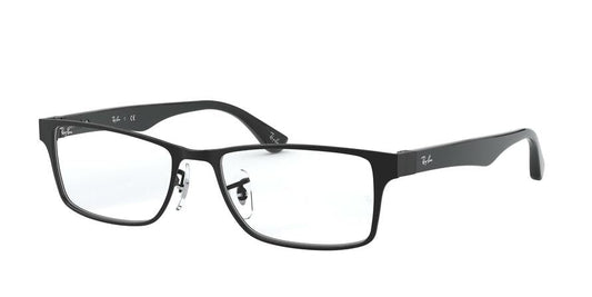 Ray-Ban Optical RX6238 Rectangle Eyeglasses  2509-BLACK 55-17-150 - Color Map black