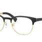 Ray-Ban Optical RX6317 Square Eyeglasses  2833-BLACK ON MATTE ARISTA 51-20-145 - Color Map black
