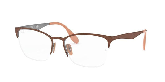 Ray-Ban Optical RX6345 Butterfly Eyeglasses  2732-BRUSHED LIGHT BROWN ON GREY 54-17-135 - Color Map bronze/copper