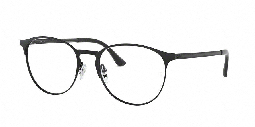 Ray-Ban Optical RX6375F Phantos Eyeglasses  2944-BLACK ON MATTE BLACK 55-18-145 - Color Map black