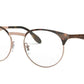 Ray-Ban Optical RX6406 Phantos Eyeglasses  2971-COPPER ON TOP HAVANA 49-18-140 - Color Map havana
