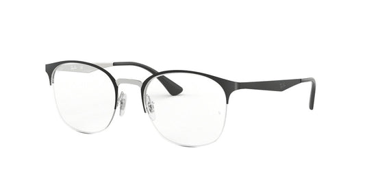 Ray-Ban Optical RX6422 Phantos Eyeglasses  2997-MATTE BLACK ON SILVER 51-19-140 - Color Map black