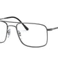 Ray-Ban Optical RX6434 Square Eyeglasses  2502-GUNMETAL 55-18-145 - Color Map gunmetal