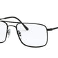 Ray-Ban Optical RX6434 Square Eyeglasses  2509-BLACK 55-18-145 - Color Map black
