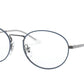 Ray-Ban Optical RX6439 Oval Eyeglasses  2981-TOP BLUE ON GUNMETAL 54-18-140 - Color Map blue