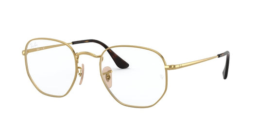 Ray-Ban Optical HEXAGONAL RX6448F Irregular Eyeglasses  2500-ARISTA 56-21-145 - Color Map gold