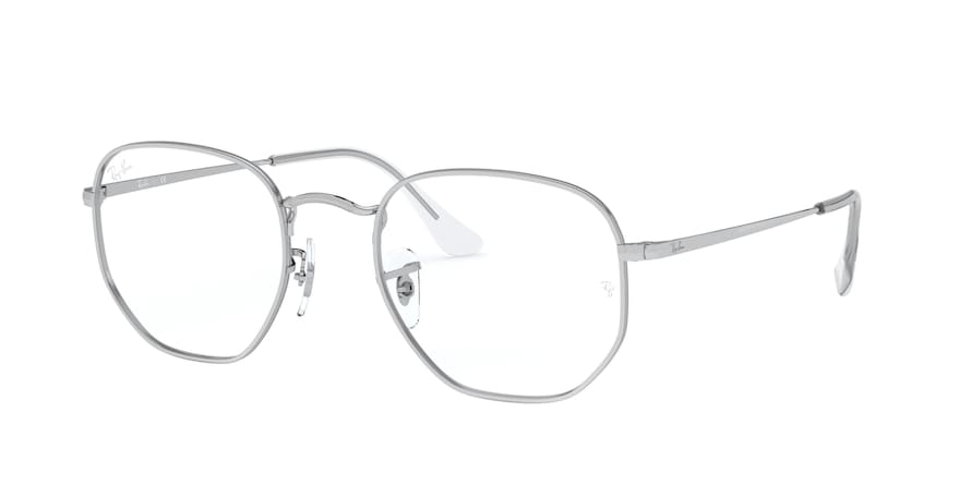 Ray-Ban Optical RX6448 Irregular Eyeglasses  2501-SILVER 54-21-145 - Color Map silver