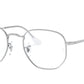 Ray-Ban Optical RX6448 Irregular Eyeglasses  2501-SILVER 48-21-145 - Color Map silver