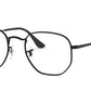 Ray-Ban Optical RX6448 Irregular Eyeglasses  2509-BLACK 48-21-145 - Color Map black
