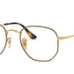 Ray-Ban Optical RX6448 Irregular Eyeglasses  2945-HAVANA ON ARISTA 54-21-145 - Color Map havana