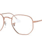 Ray-Ban Optical RX6448 Irregular Eyeglasses  3094-ROSE GOLD 54-21-145 - Color Map gold
