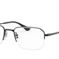 Ray-Ban Optical RX6449 Irregular Eyeglasses  2509-BLACK 53-19-145 - Color Map black