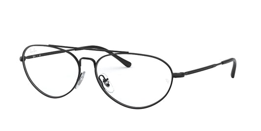 Ray-Ban Optical RX6454 Oval Eyeglasses  2509-BLACK 58-14-140 - Color Map black