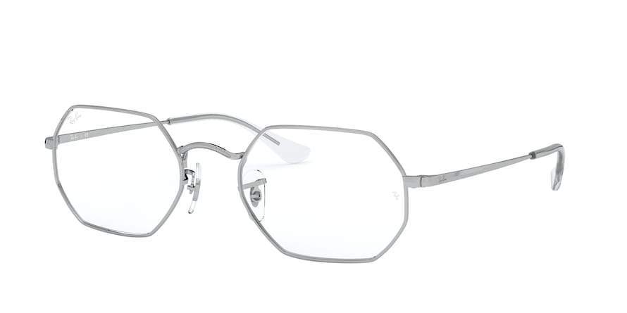 Ray-Ban Optical RX6456 Irregular Eyeglasses  2501-SILVER 53-21-145 - Color Map silver