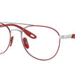 Ray-Ban Optical RX6473M Phantos Eyeglasses  F067-RED ON SILVER 55-18-140 - Color Map red